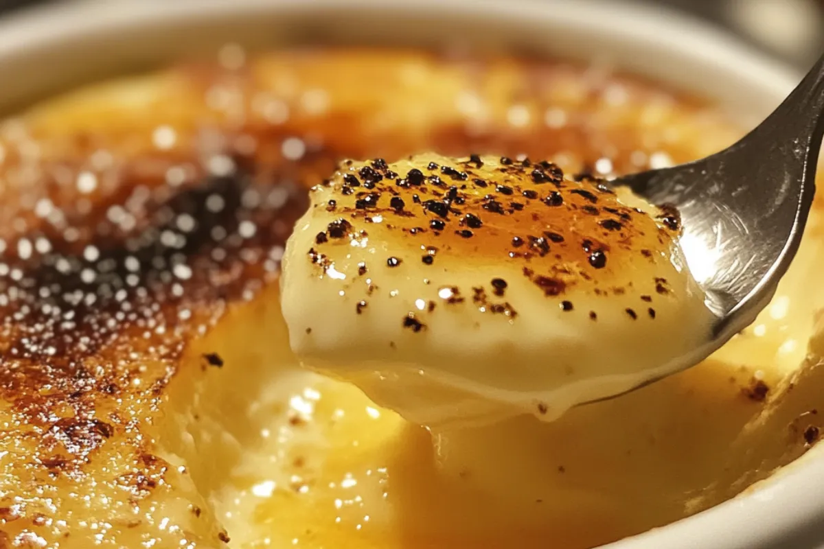 Crème brûlée caramelized without blowtorch